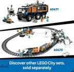 LEGO City Central Train Station Set - incl. a Maintenance Vehicle Toy, Working Lift, 2 Platforms & a Track Piece, plus