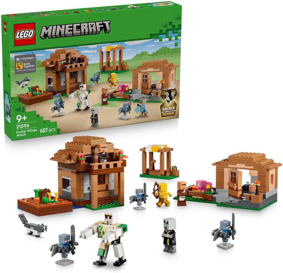 LEGO Minecraft Evoker Village Attack 21596