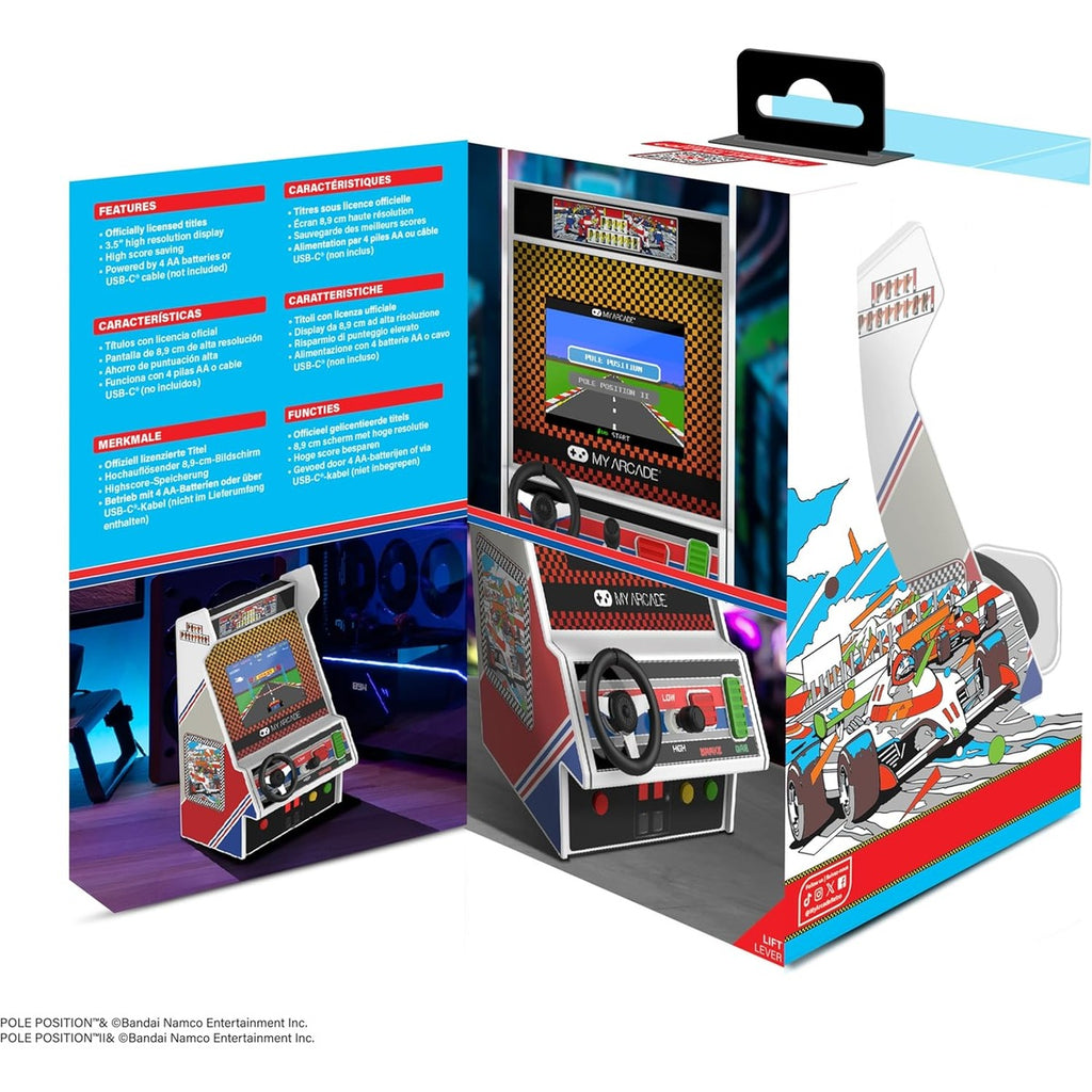 My Arcade Pole Position Racing Player: Retro Mini Arcade Game Console