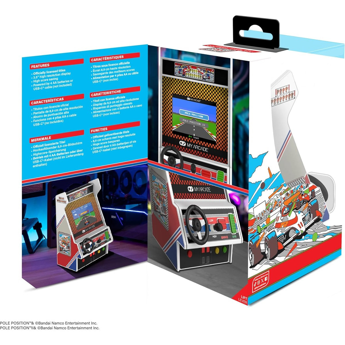 My Arcade Pole Position Racing Player: Retro Mini Arcade Game Console