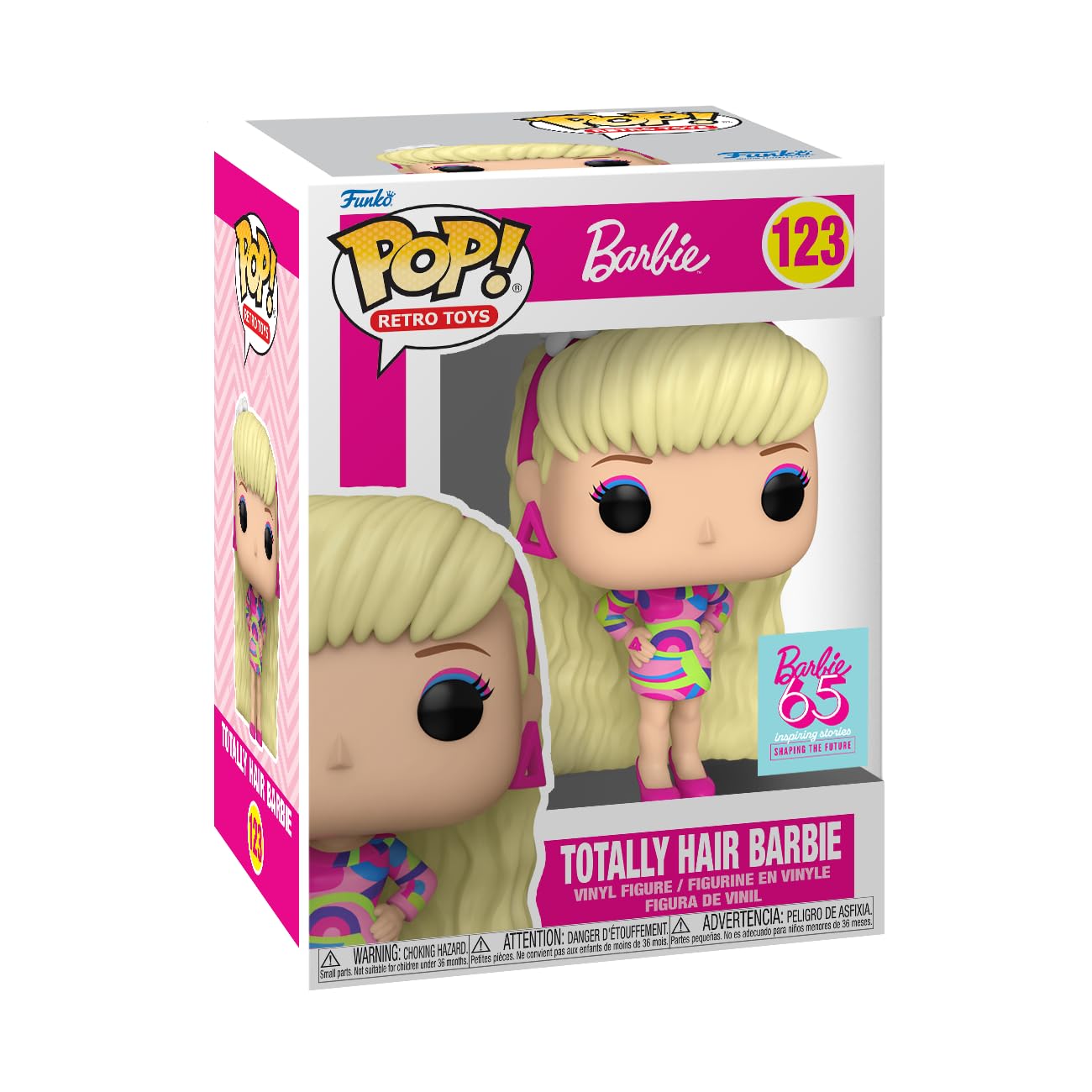 Funko POP! Vinyl: Barbie - Totally Hair Barbie - Collectable Vinyl Figure - Gift Idea - Official Merchandise - for Kids & Adults - Ad Icons Fans - Model Figure for Collectors and Display One Size Multicolor