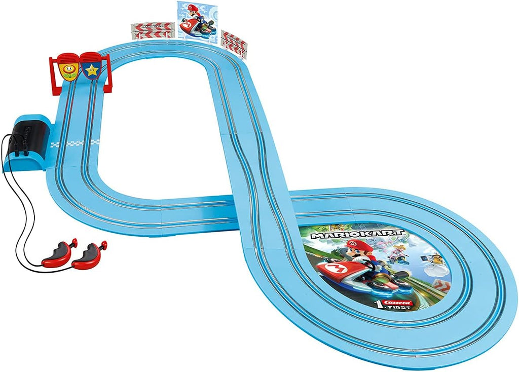 Carrera FIRST Mario vs Luigi Slot Car Racing Set (2.4m) I Battery