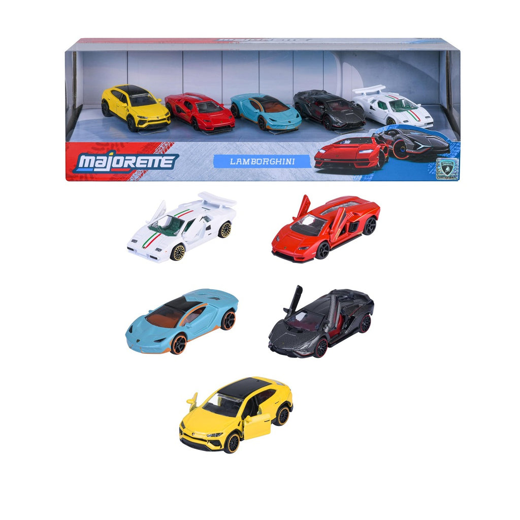 Majorette - Lamborghini 5 Pieces Giftpack - Free-wheeling Vehicles -