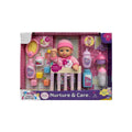 Baby Maziuna Little Darlings Nurture & Care Interactive Baby Doll Playset (27.9 cm, 16 Pieces)