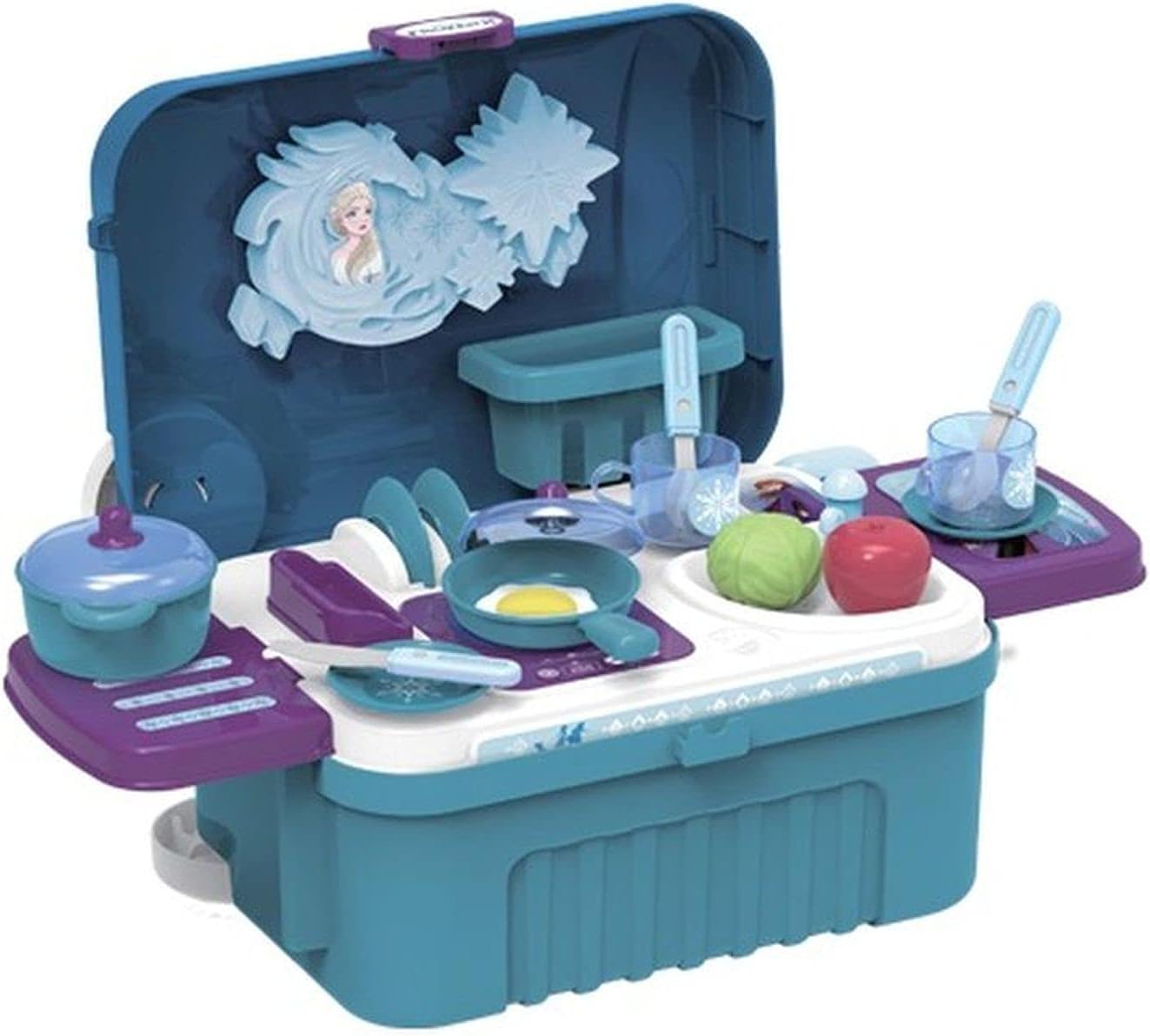 Disney Frozen2 Kitchen Trolley Case 3 In 1, Blue, EODS008-951MA