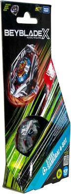 Beyblade Takara Tomy Beyblade X Steel Samurai 4-80T Booster Pack Set, Balance Type Top with Customizable Parts, Bey Toy for 8