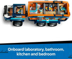 LEGO City Arctic Explorer Science Lab Truck Toy - Exploration Vehicle with Steering & Suspension - incl. a Snowscooter