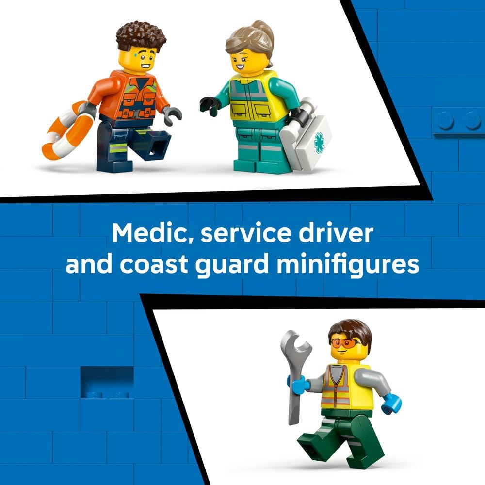 LEGO City Airplane, Service Truck & Hovercraft Remix 60505