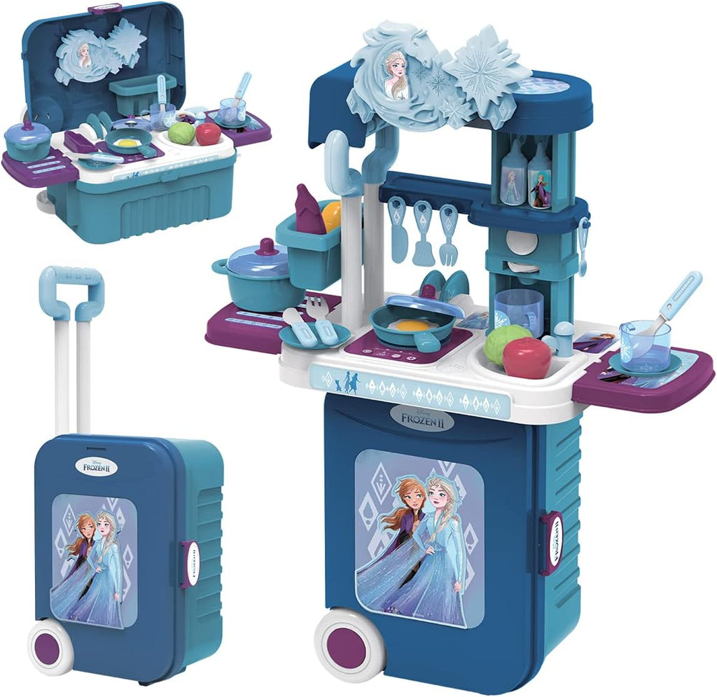 Disney Frozen2 Kitchen Trolley Case 3 In 1, Blue, EODS008-951MA