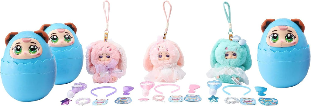 JollyPop Puppy SuperPop for Kids, Collectible Plush Toy with Dress-Up Accessories, Character Cards, Cute Pastel Mini