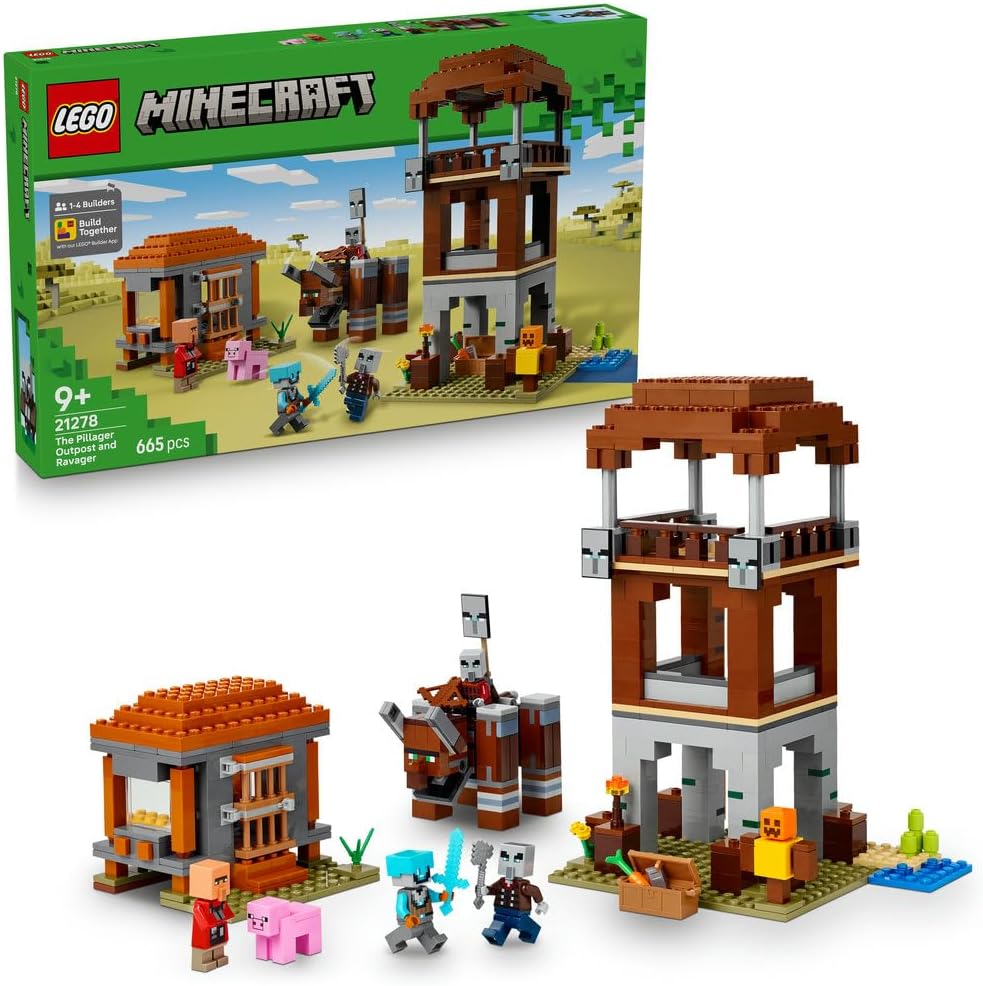 LEGO Minecraft The Pillager Outpost and Ravager 21278