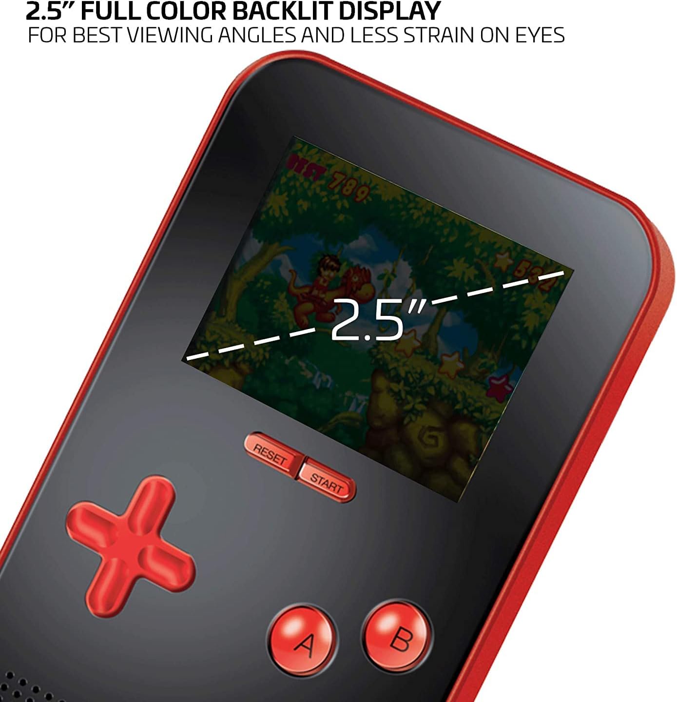 My Arcade Go Gamer Portable - Handheld Gaming System - 300 Retro Style Games - Battery Powered - Full Color Display