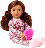 Our Generation Doll w/Leopard Pajama & Heart Pillow, Gracia