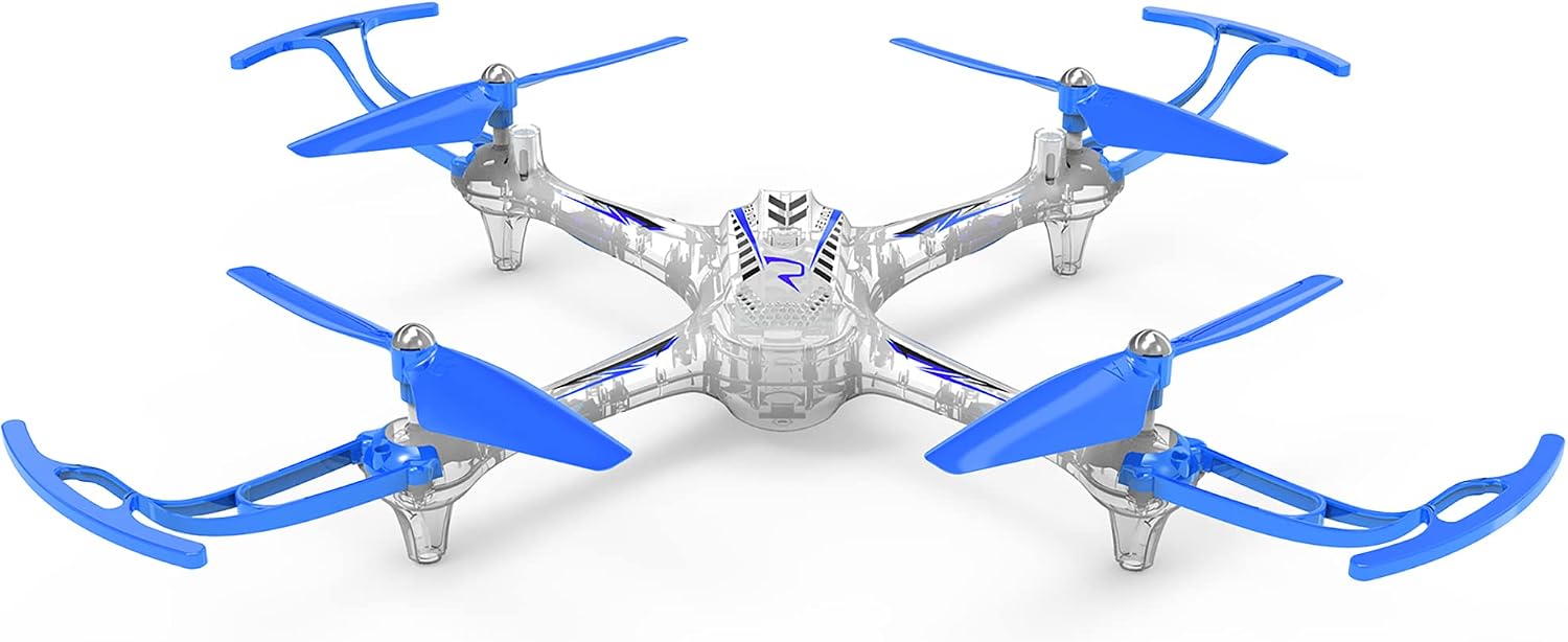Syma Syma 4 Channel Auto Hover RC Stunt Drone, Blue/Orange toy