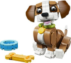 LEGO Creator 3in1 Cute Animals: Playful Puppy Dog Toy - Pet Animal Figure Transforms into a Squirrel or Duck - Creative
