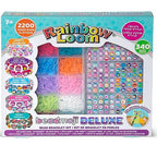 Rainbow Loom: Beadmoji Deluxe - DIY Rubber Band & Bead Bracelet Kit - Includes 2200 Bands