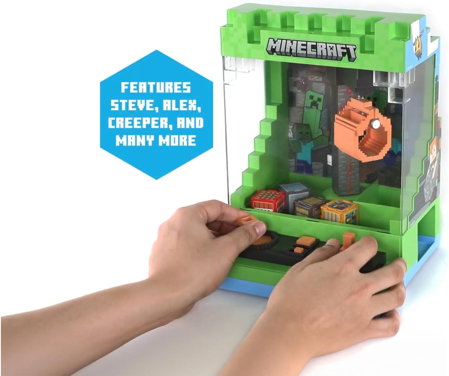 Merchant Ambassador x Minecraft Arcade Claw Crane Overworld Desktop Game Machine