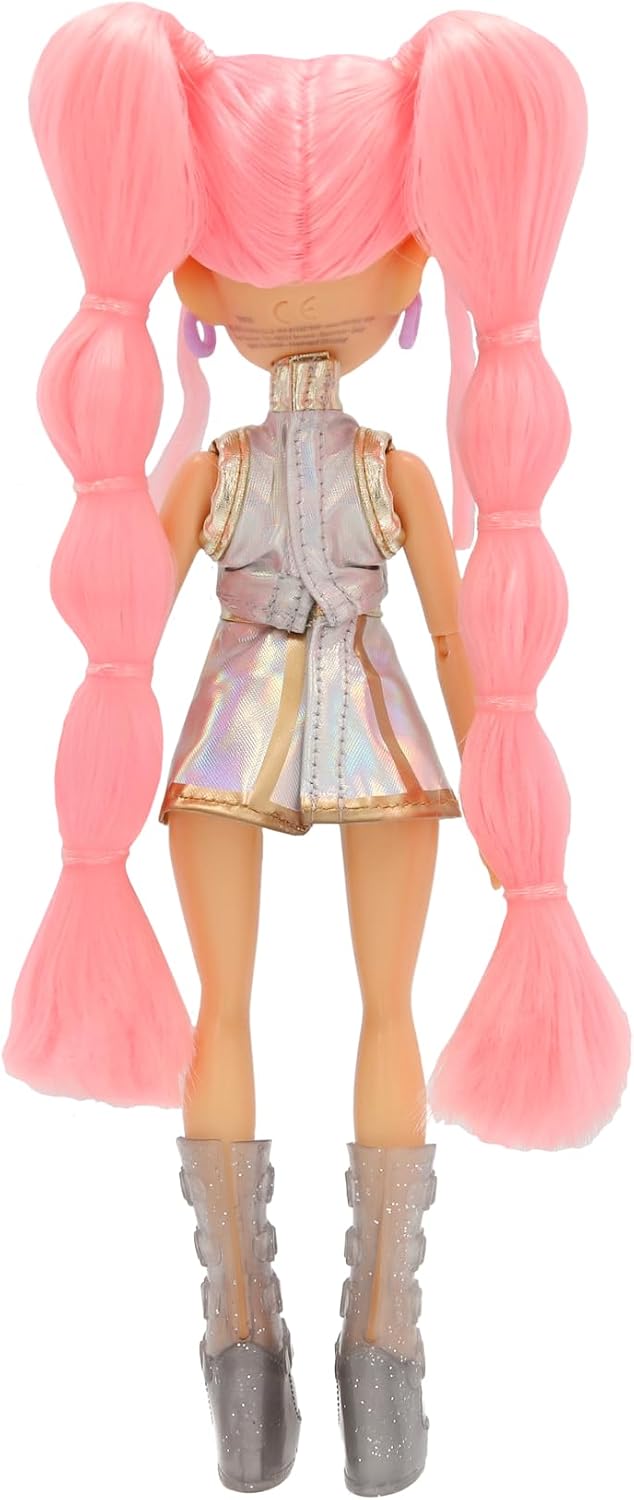 K POP Idol Doll Yuni Fashion Dolls K-Pop Moonlight Style Pink Braided Hair 3 Accessories