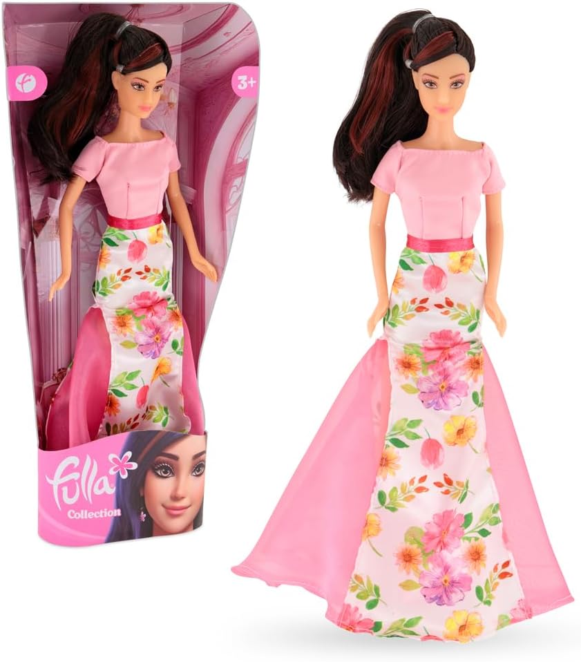 Fulla Fulla Fashion Collection Doll with Trendy Outfit Stylish Hair and Accessories, Giftable Fashion Doll for Girls- Great t