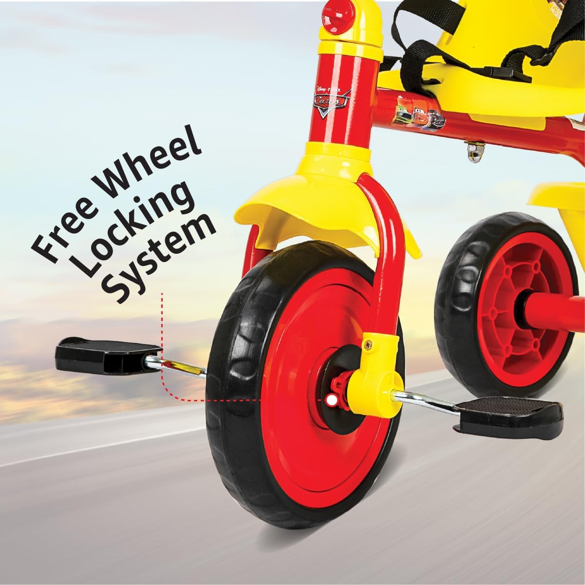 Spartan Disney Cars Tricycle with Pushbar