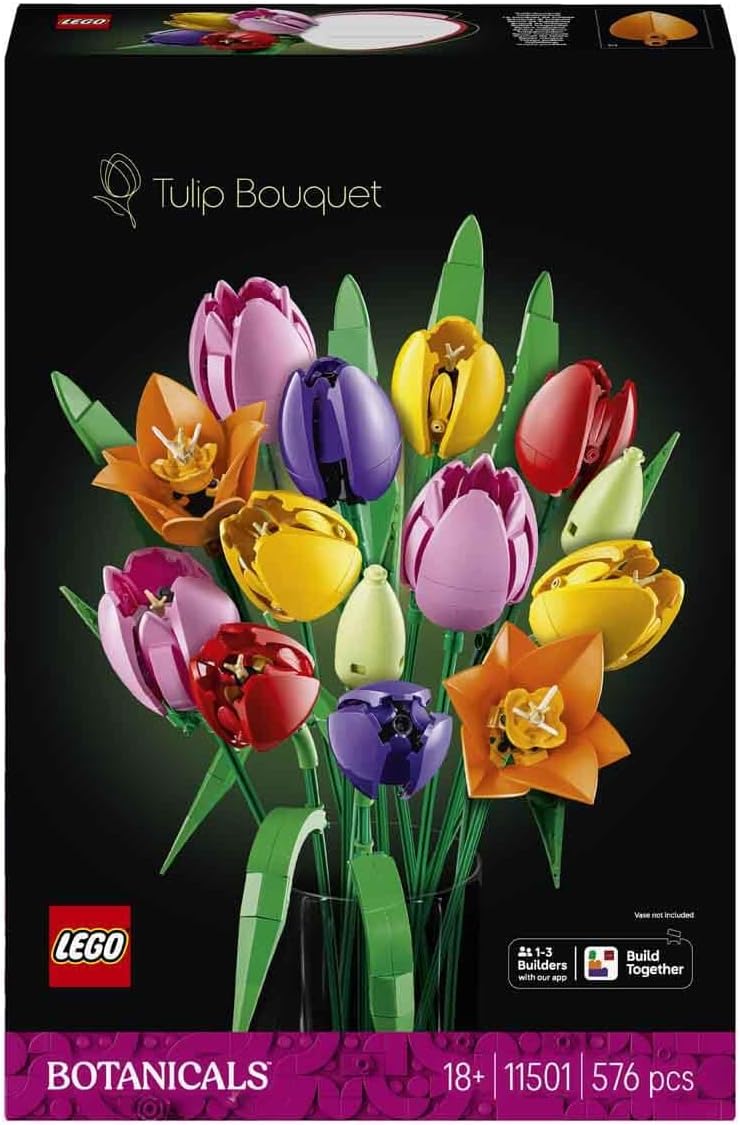Lego 11501 Botanical Tulip Bouquet, Toy, Birthday Present, Blocks, Men's, Women's, Decorative Plants, Fake Green, Bouquets, Artificial Flowers, Decoration, Interior Decoration, Stylish