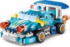 Graffic Giraffe Variety Racing Car Building Blocks Set 182 Pieces for Kids Age 3+, Multi
