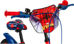 Spartan 16" Marvel Spiderman Super Spidey Bicycle for Kids - Training Wheels, Front Plate, Chain Guard, Coaster Brake