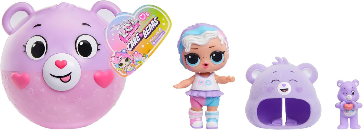 LOL Surprise Loves Care Bears Tots Dolls Collection with Fashions, Accessories, Character
