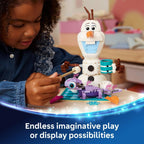 LEGO | Disney Frozen Olaf and Bruni's Picnic Fun Toy - Snowman Figure w/a Picnic Blanket & Accessories - DIY Bedroom
