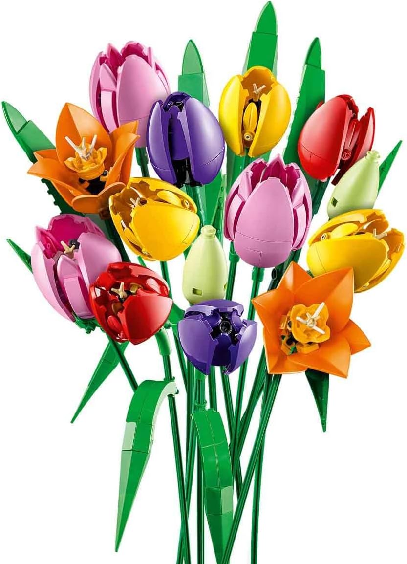 Lego 11501 Botanical Tulip Bouquet, Toy, Birthday Present, Blocks, Men's, Women's, Decorative Plants, Fake Green, Bouquets, Artificial Flowers, Decoration, Interior Decoration, Stylish