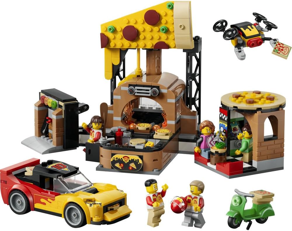 LEGO City Pizza Delivery Experience with Vehicles 60496