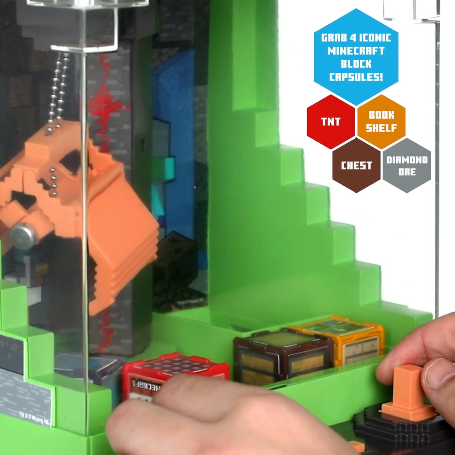 Merchant Ambassador x Minecraft Arcade Claw Crane Overworld Desktop Game Machine
