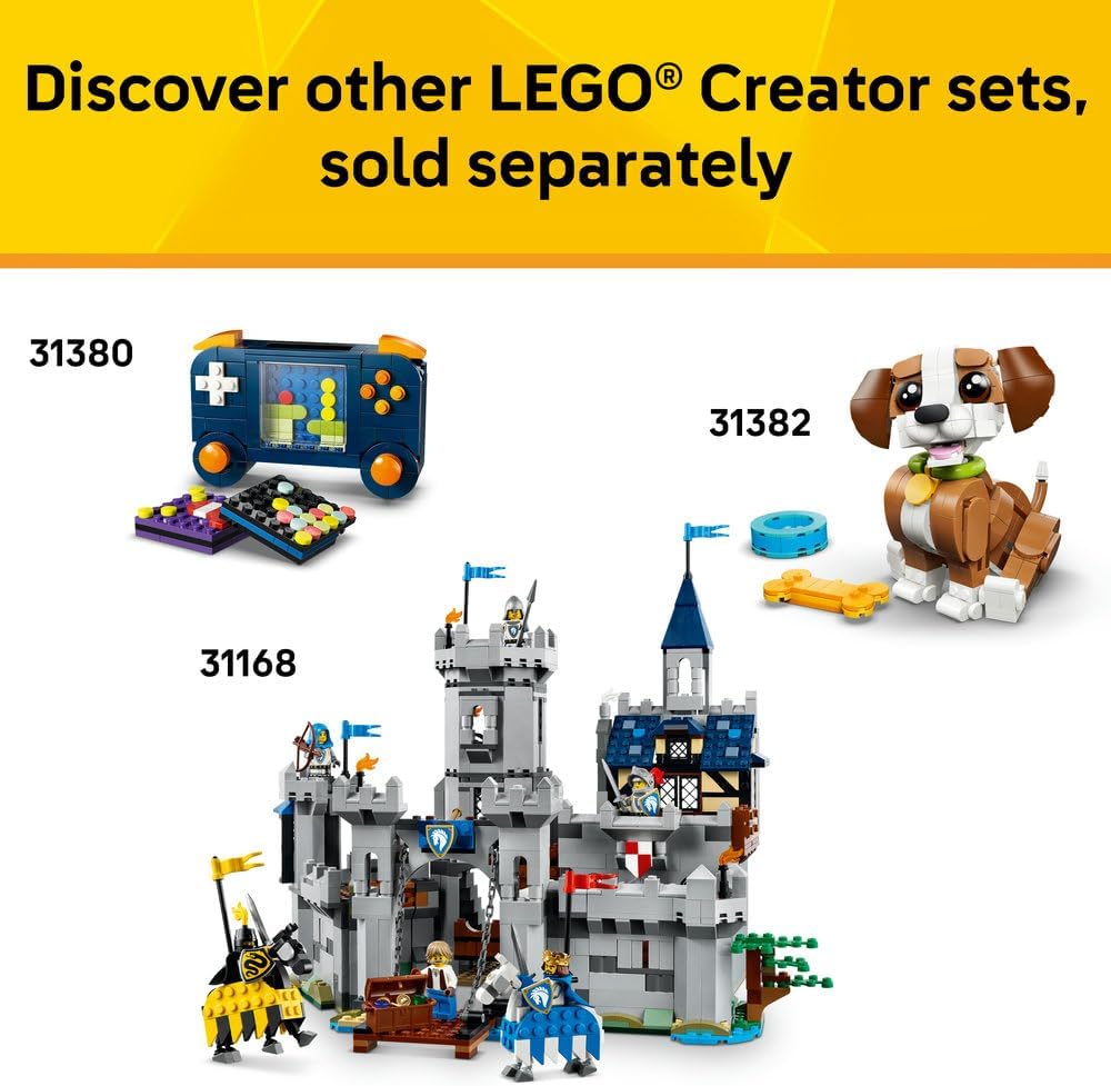 LEGO Creator 3in1 Sea Animals: Beautiful Dolphins Toy - Sea Animal Figure Transforms into a Seahorse or Crab - DIY Room