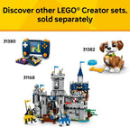 LEGO Creator 3in1 Sea Animals: Beautiful Dolphins Toy - Sea Animal Figure Transforms into a Seahorse or Crab - DIY Room