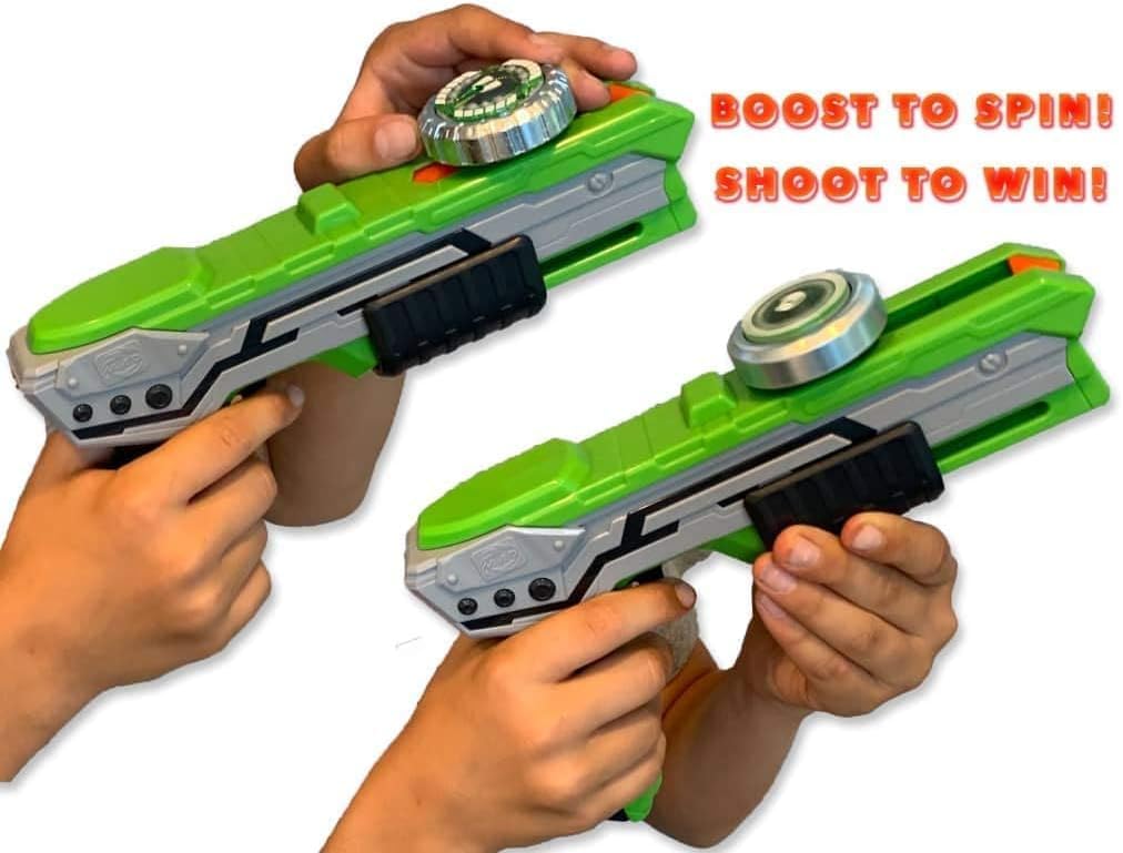 SilverLit Spinner M.A.D Deluxe Battle Pack: Thunder vs Sandstorm Yellow/Green 86311