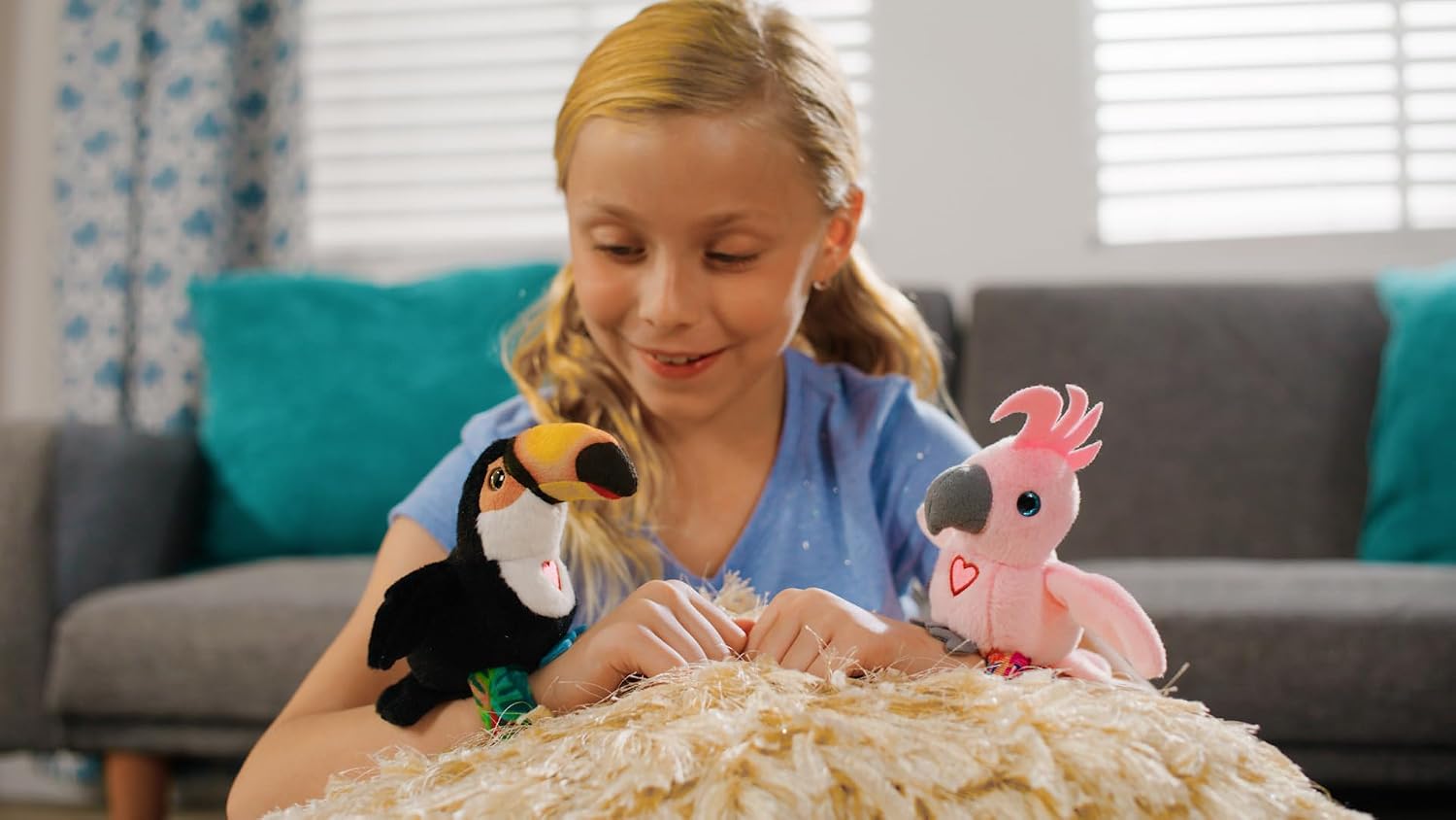 Interactive Plush Bird - Talk Mode, Music & Chirping Sounds, Sleep Mode, Rechargeable, Ideal for Children from 18