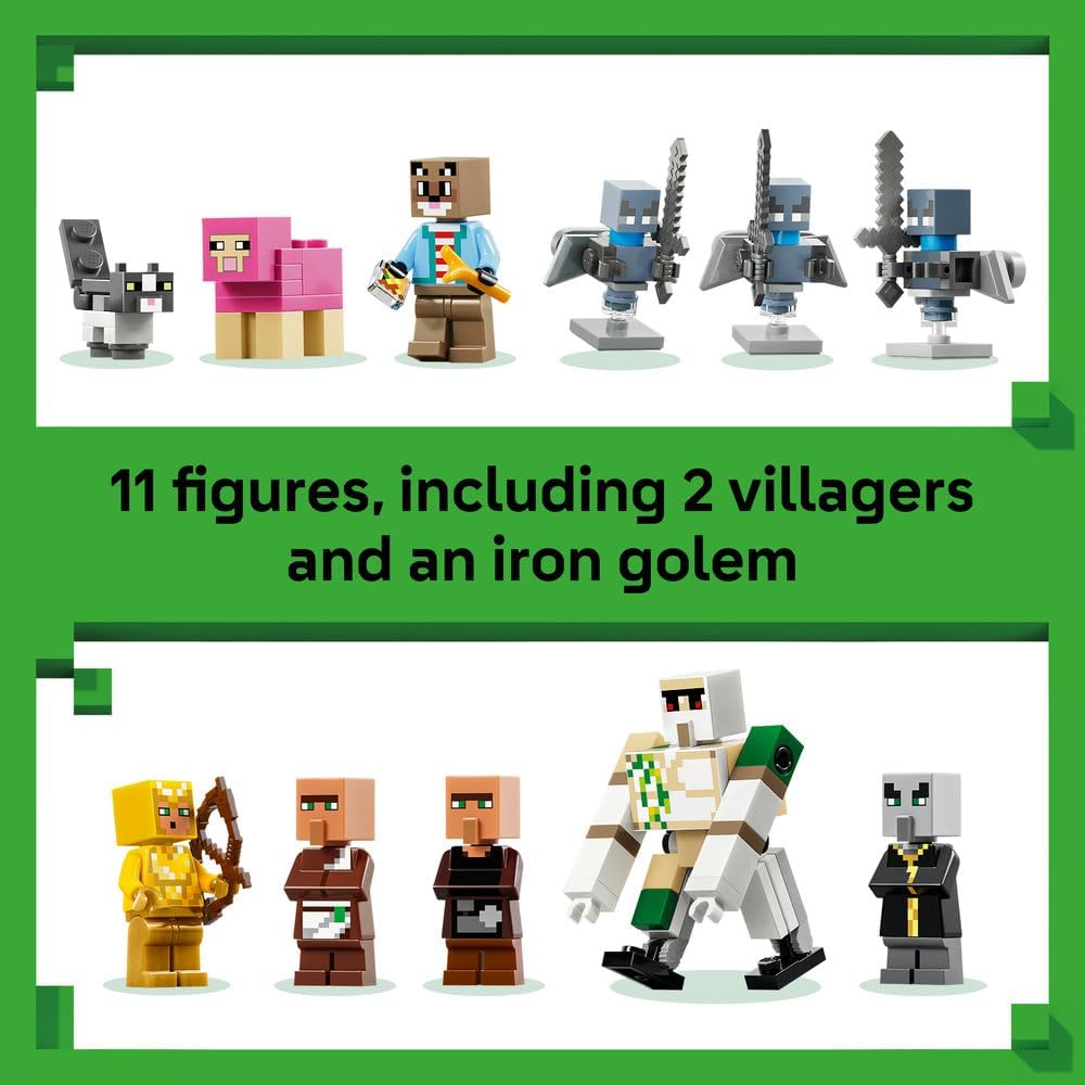 LEGO Minecraft Evoker Village Attack 21596