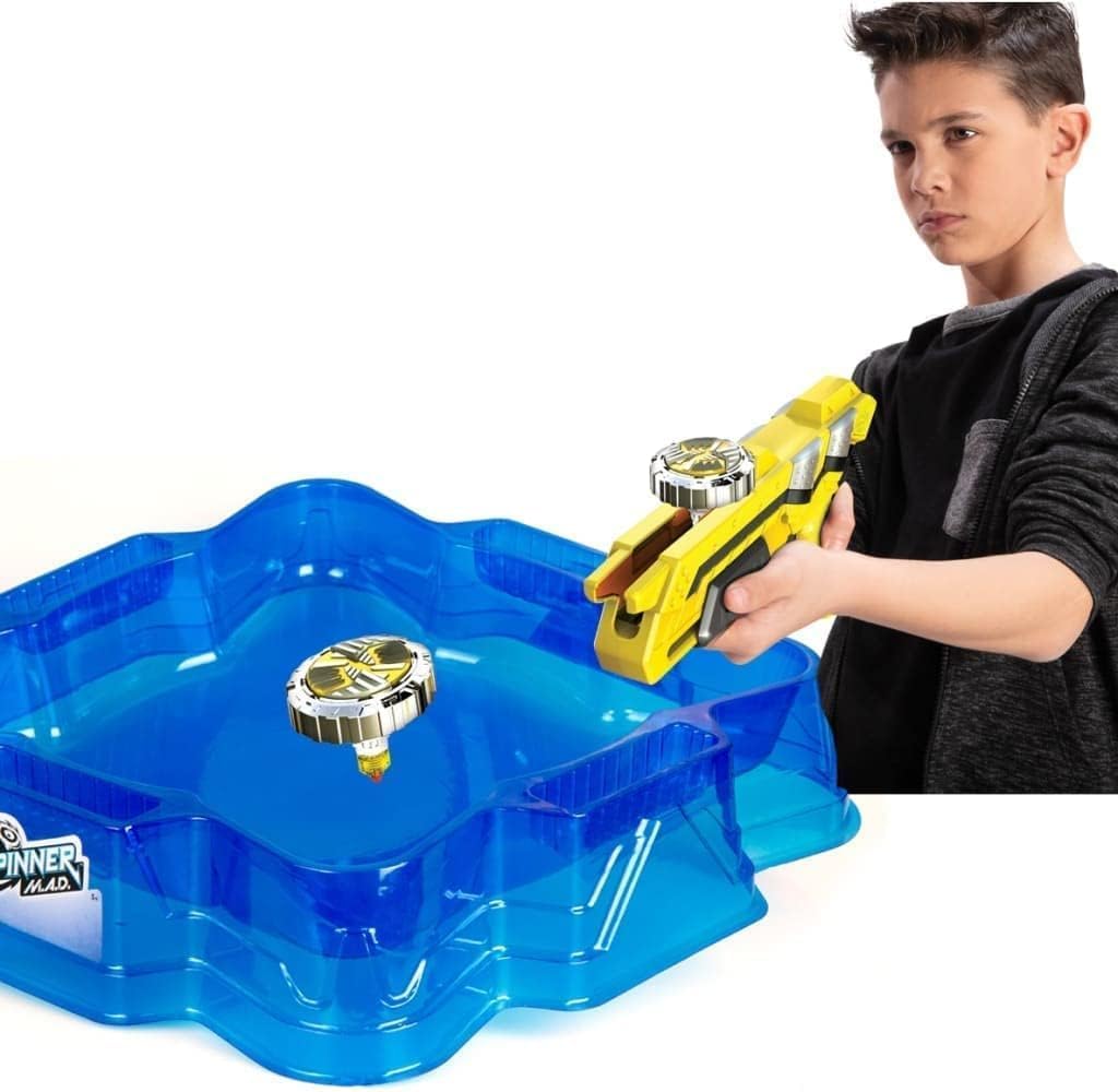SilverLit Spinner M.A.D Deluxe Battle Pack: Thunder vs Sandstorm Yellow/Green 86311