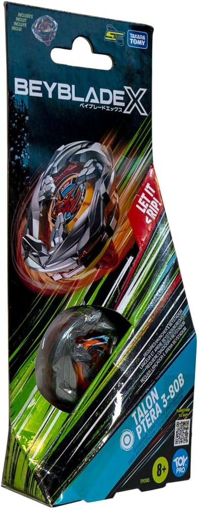 Beyblade Takara Tomy Beyblade X Talon Ptera 3-80B, Balance Type Top with Customizable Parts, Bey Toy for 8+ Year Old Boys and