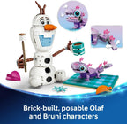 LEGO | Disney Frozen Olaf and Bruni's Picnic Fun Toy - Snowman Figure w/a Picnic Blanket & Accessories - DIY Bedroom