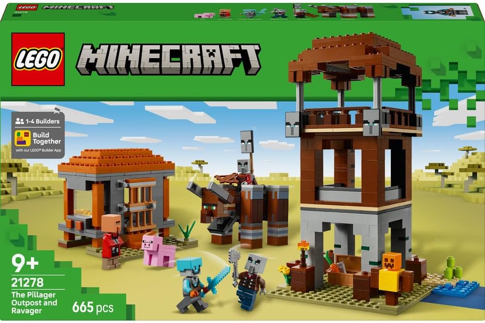 LEGO Minecraft The Pillager Outpost and Ravager 21278