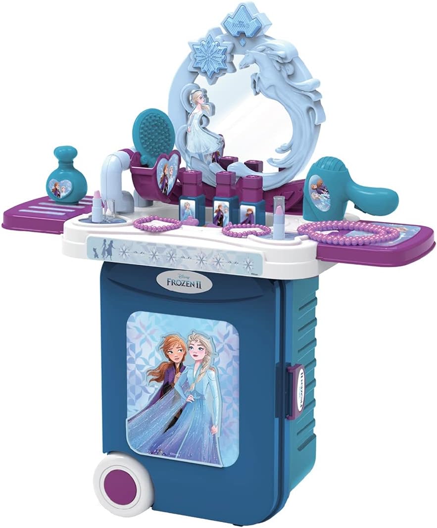 Disney Disney Frozen2 Dressing Table Trolley Case 3 In 1, Blue toy