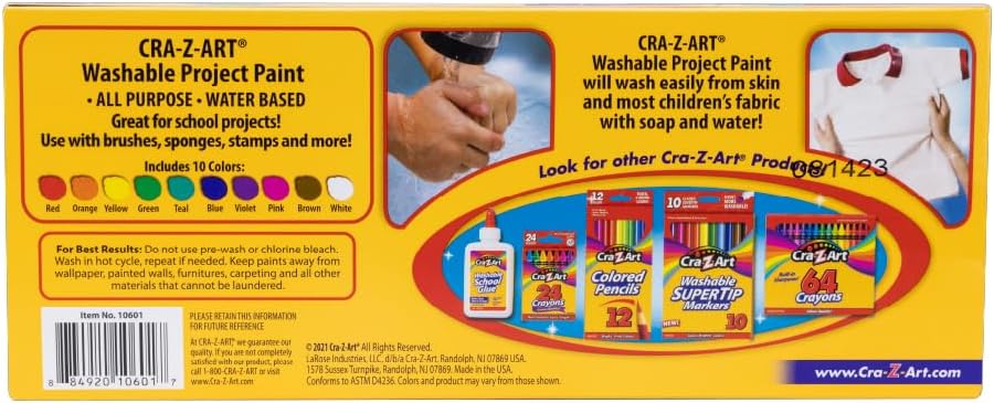 CraZart 10 x 2oz Poster Paint Pots