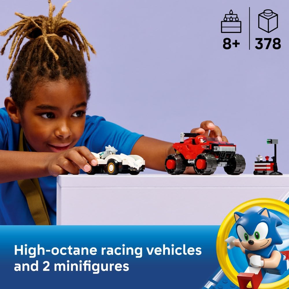 LEGO Sonic the Hedgehog Silver's Car vs. Knuckles' Monster Truck 77118