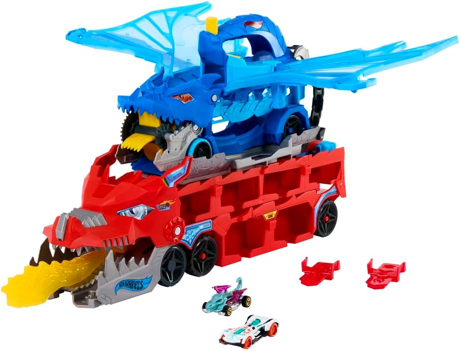 Hot Wheels Shark Chomp Transporter Playset with One 1