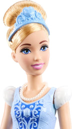 Mattel Disney Princess Toys, Cinderella Fashion Doll with 2 Looks, 9 Accessories, 2 Snap
