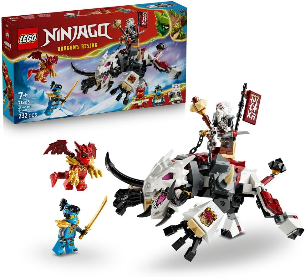 LEGO NINJAGO Zilvar and Grimtak the Dragon Beast 71863