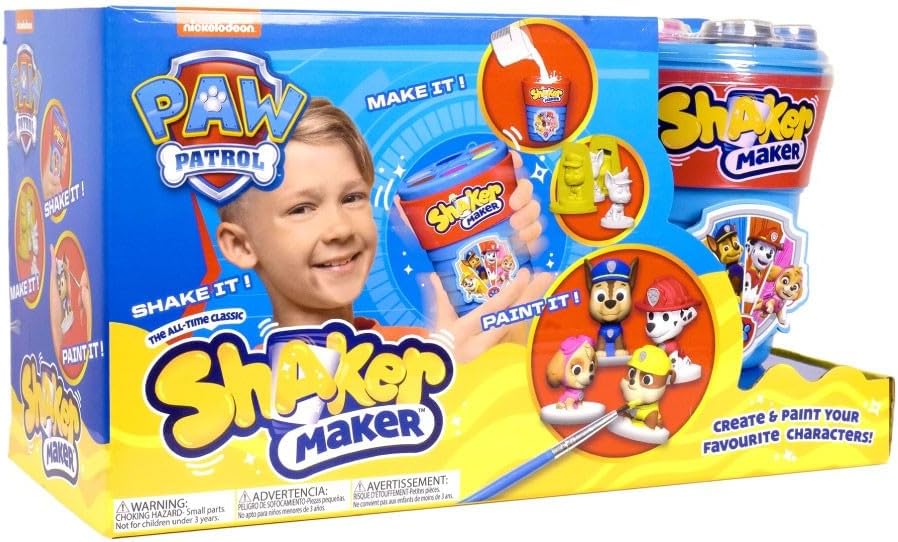 Shaker Maker Paw Patrol, Character Creation Magic Powder for Arts & Craft, Includes 4