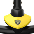 Lamborghini Yellow Scooter with seat for Kids Ages 3-8, 3 Wheel Scooter for Kids with Adjustable Height, Folding Kids