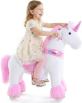 PonyCycle® Model U Unicorn for Riding, Pink, 3-4 Years, with Brake